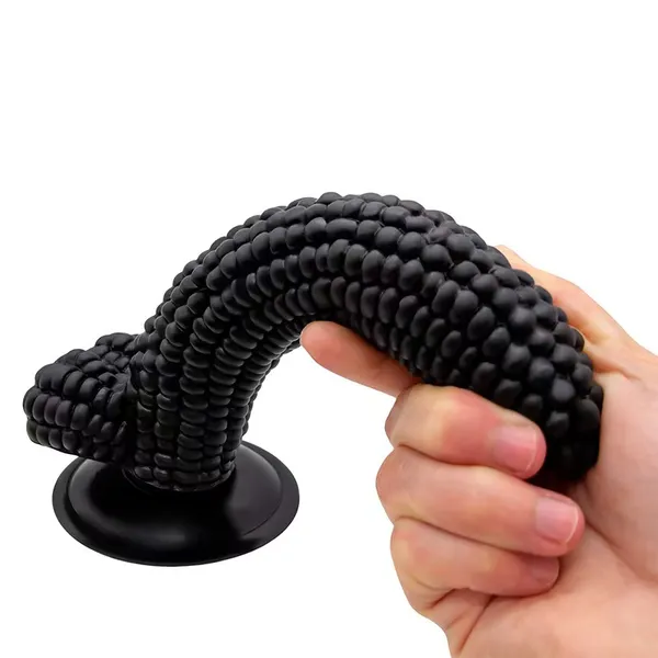 Black_Textured_Flexible_Personal_Massager_with_Suction_Cup_Base