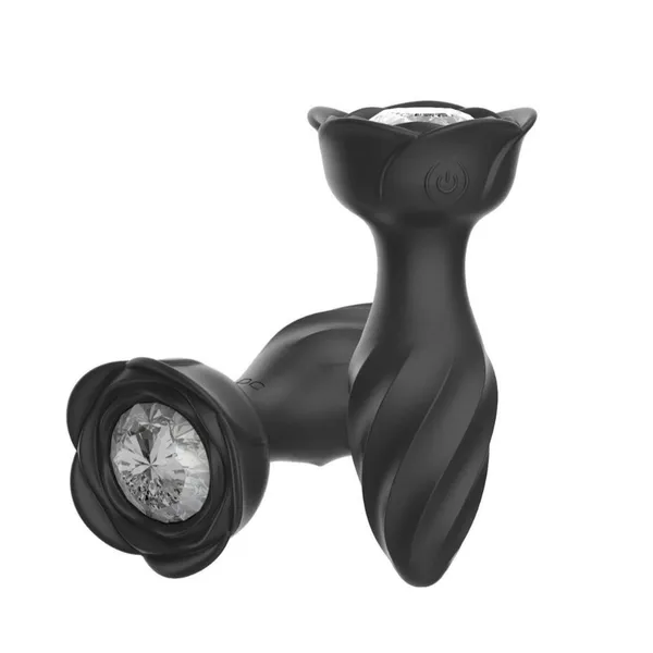Black_Rechargeable_Personal_Massager_with_Elegant_Crystal-Style_Decorative_Design