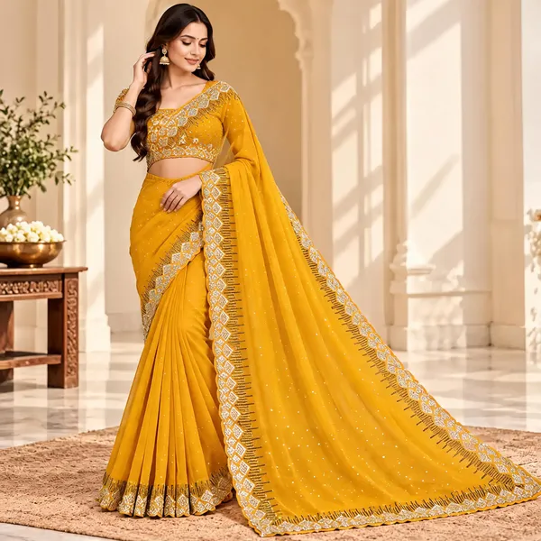 Mustard_Net_Embellished_Sheer_Dupatta_For_Women