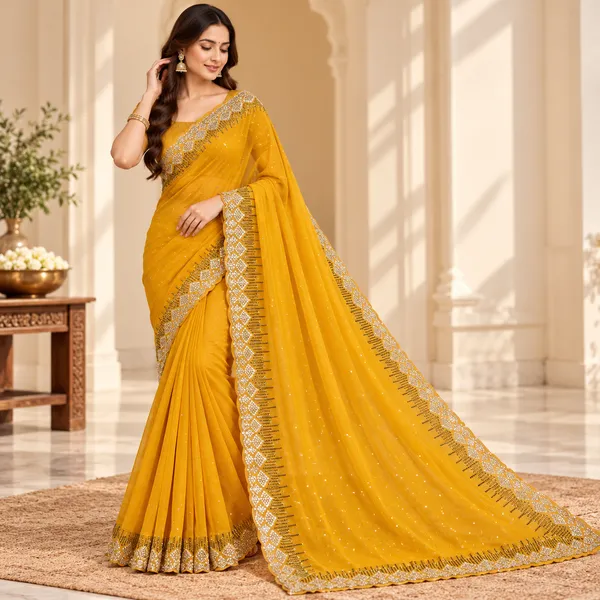 Mustard_Net_Embellished_Sheer_Dupatta_For_Women