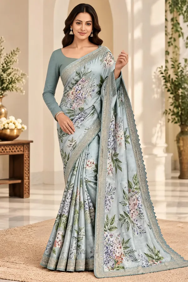 Blue_Fandy_Floral_Print_Saree_With_Blouse_Piece_For_Women