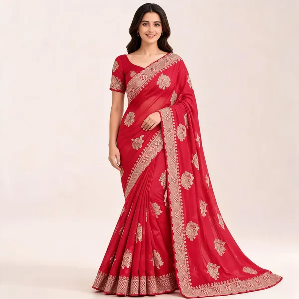 Pink_Zimmi_Zoo_Gold_Embroidered_Saree_For_Women