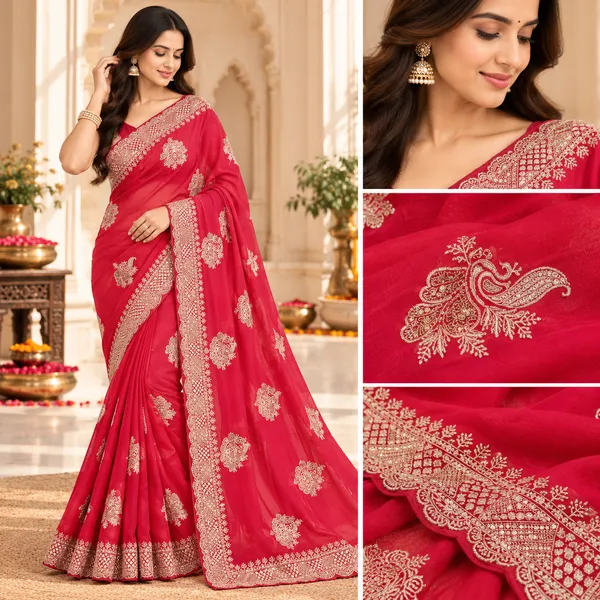 Pink_Zimmi_Zoo_Gold_Embroidered_Saree_For_Women