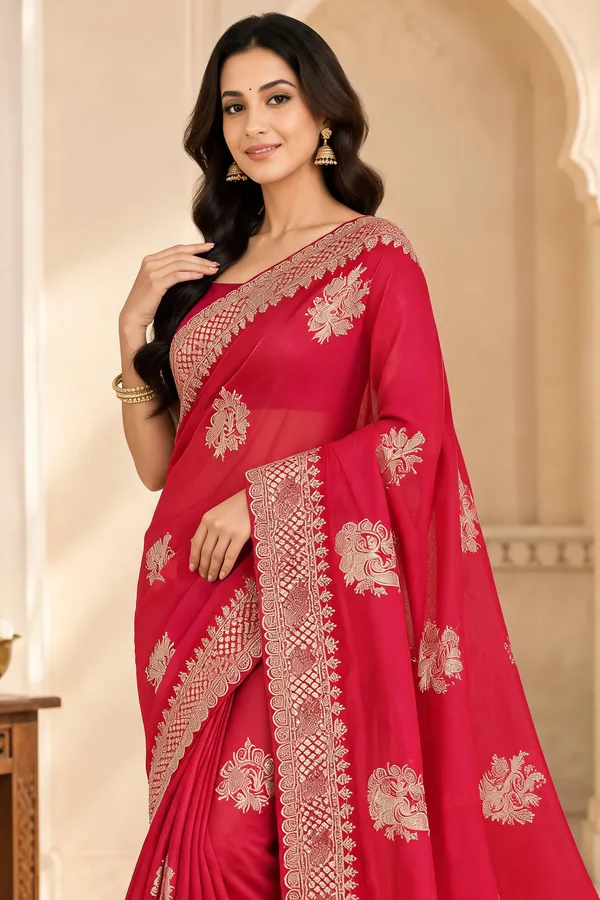 Pink_Net_Embroidered_Saree_For_Women