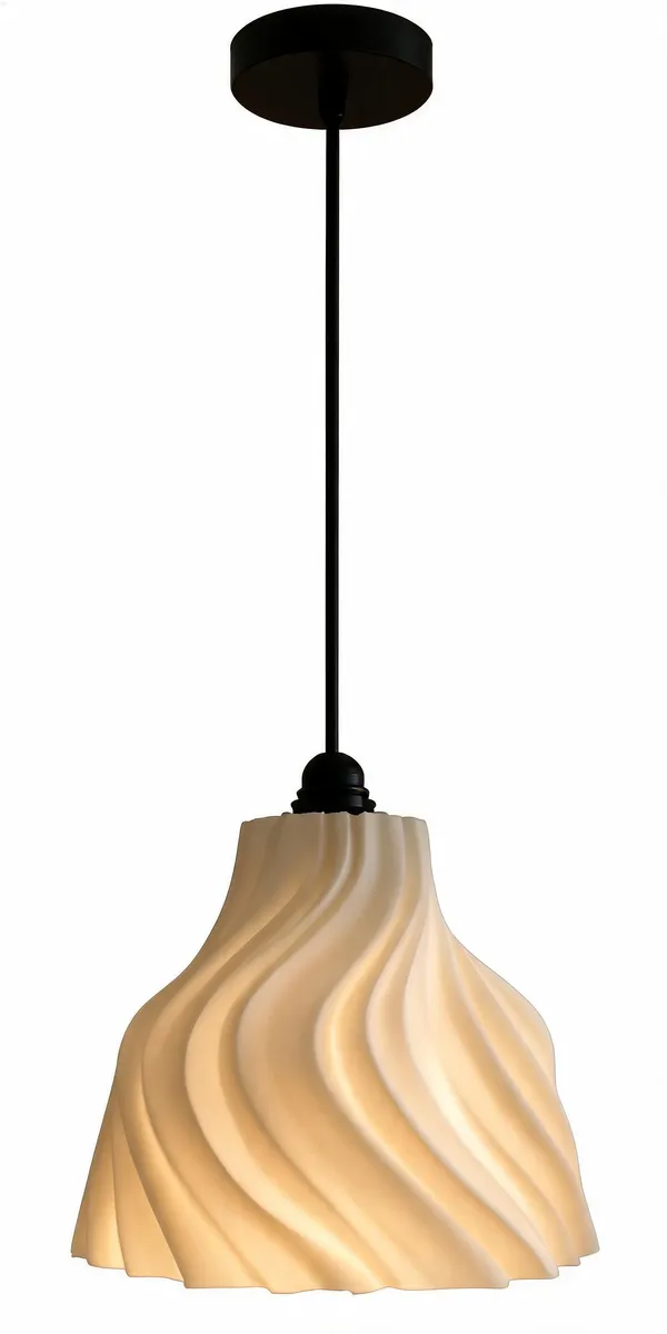 White_Modern_Spiral_Pendant_Light