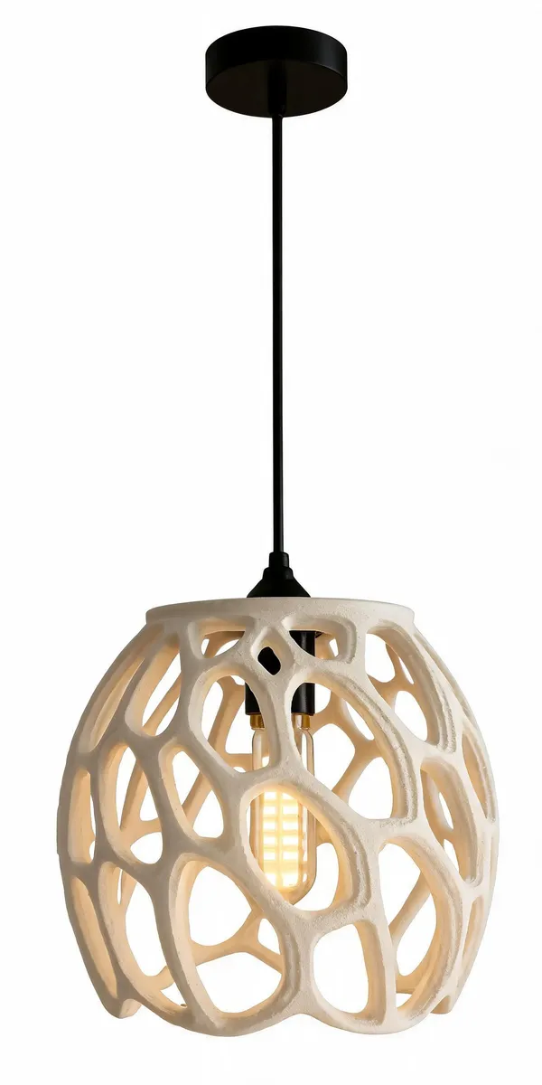White_Modern_Abstract_Pendant_Light