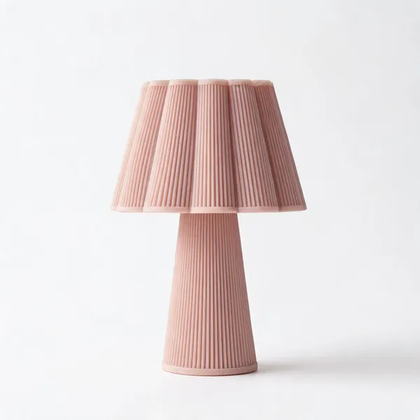 Pink_Modern_Pleated_Table_Lamp