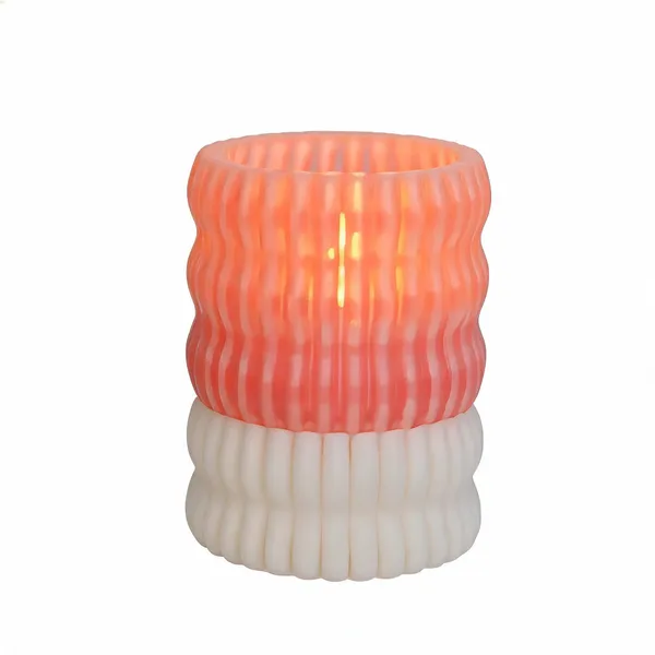 Orange_Modern_Ribbed_Cylindrical_Table_Lamp