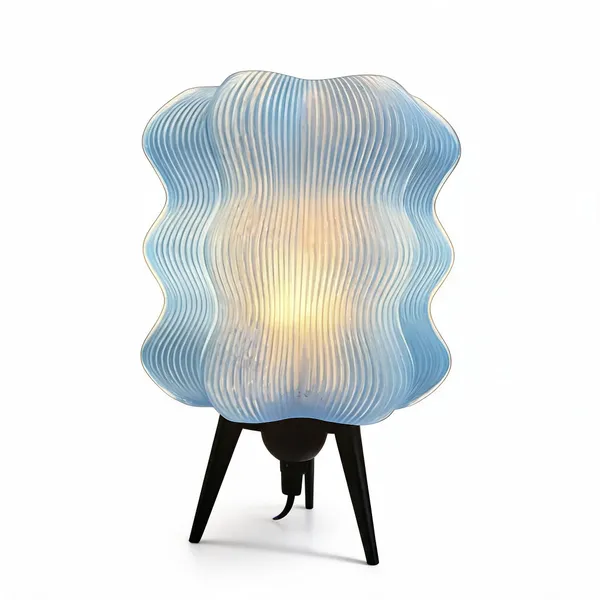 Blue_Modern_Ribbed_Tripod_Table_Lamp