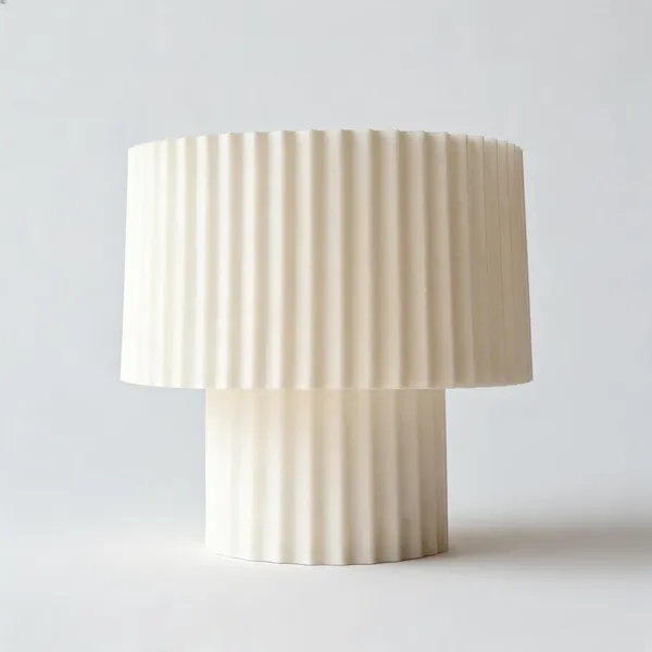 Cream_Modern_Pleated_Ribbed_Lampshade
