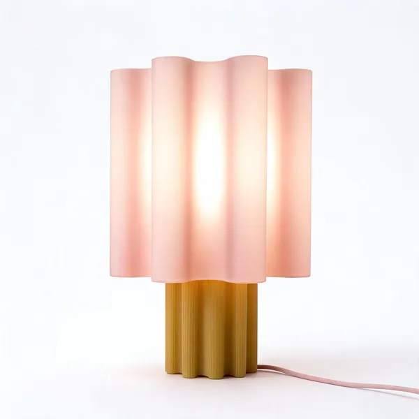 Pink_Modern_Wavy_Shade_Table_Lamp