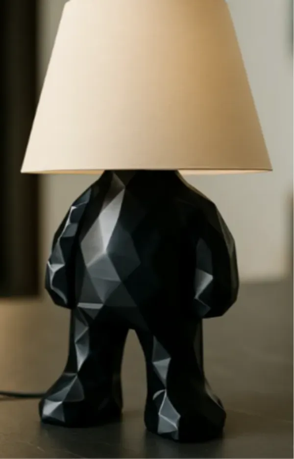 White_Modern_Faceted_Abstract_Table_Lamp