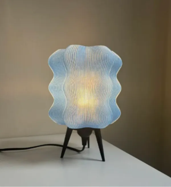 Blue_Modern_Ribbed_Tripod_Table_Lamp