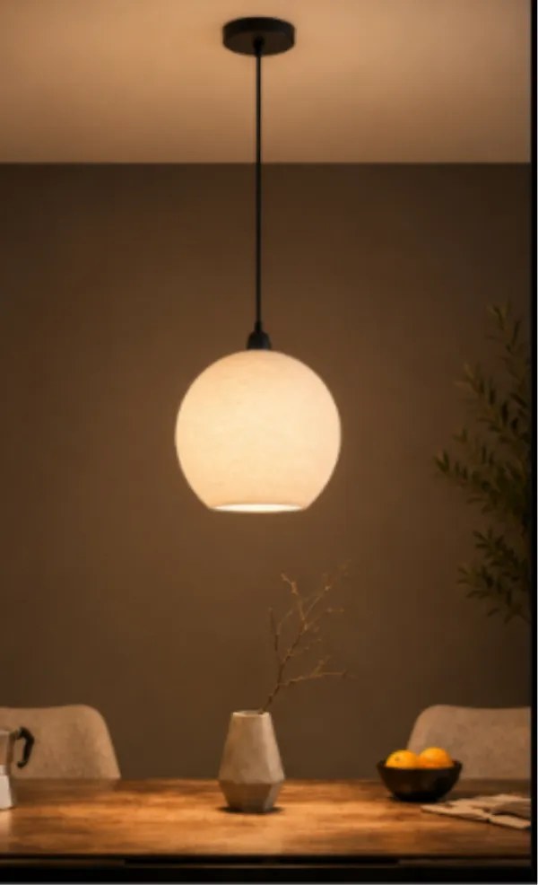 White_Modern_Globe_Pendant_Light