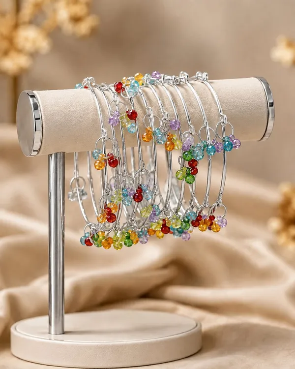 Silver_Tone_Multicolour_Beaded_Bangles_Set_For_Women