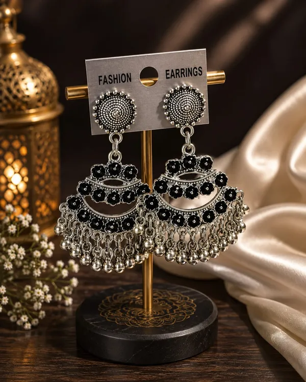 Black_Oxidized_Silver_Chandelier_Earrings_For_Women