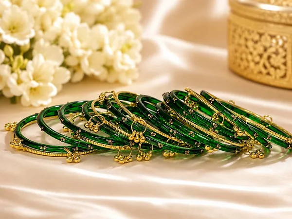 Green_Glass_Embellished_Bangles_Set_For_Women