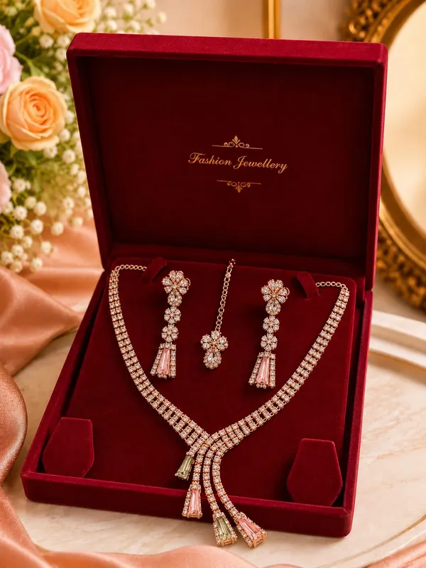 Rose_Gold_Crystal_Bridal_Jewellery_Set_For_Women