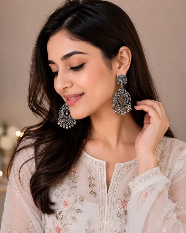 Oxidised_Silver_Traditional_Drop_Earrings_For_Women