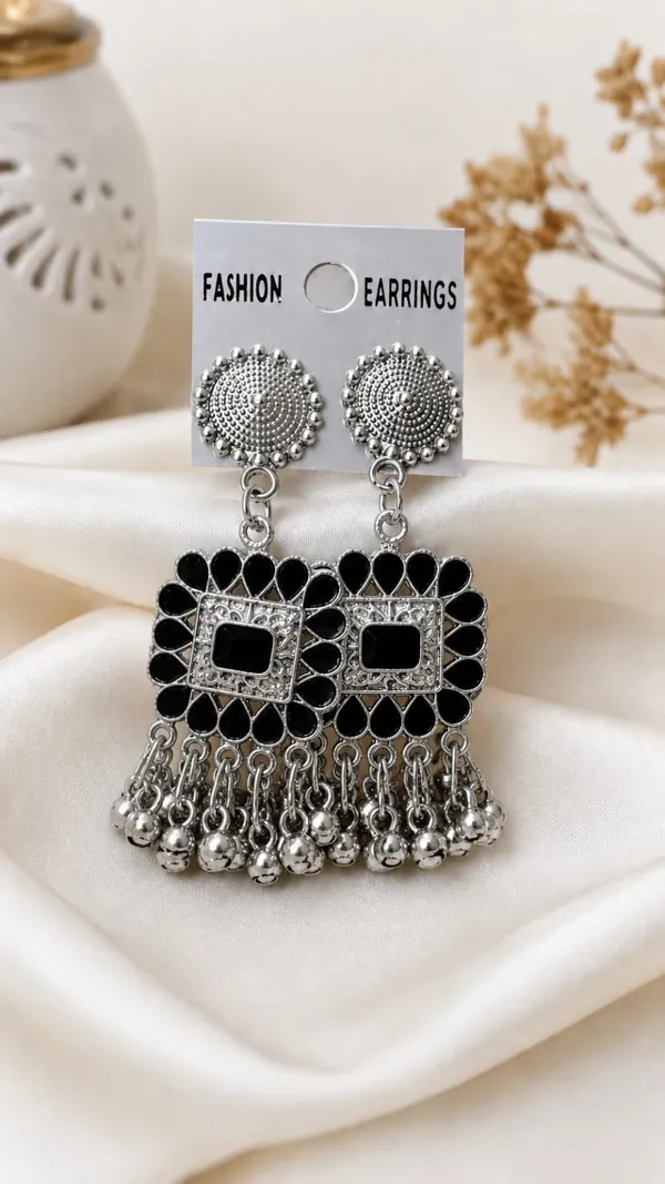 Silver_Oxidised_Black_Statement_Earrings_For_Women