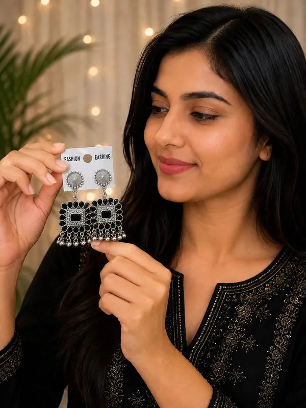 Silver_Oxidised_Black_Statement_Earrings_For_Women