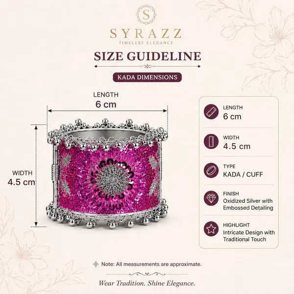 Pink_Fabric_Embroidered_Cuff_Bangles_For_Women