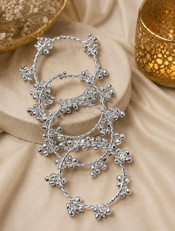 Silver_Tone_Charm_Bangles_Set_For_Women