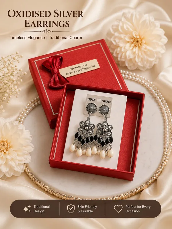 Silver_Oxidised_Traditional_Drop_Earrings_For_Women