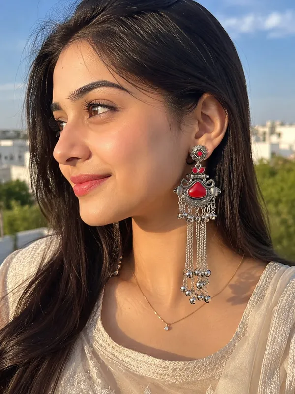 Silver_Oxidised_Chandelier_Earrings_For_Women