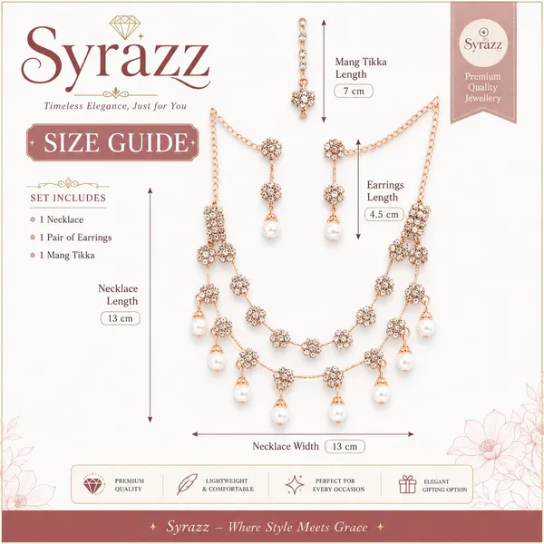 Rose_Gold_Bridal_Necklace_Set_With_Earrings_And_Maang_Tikka