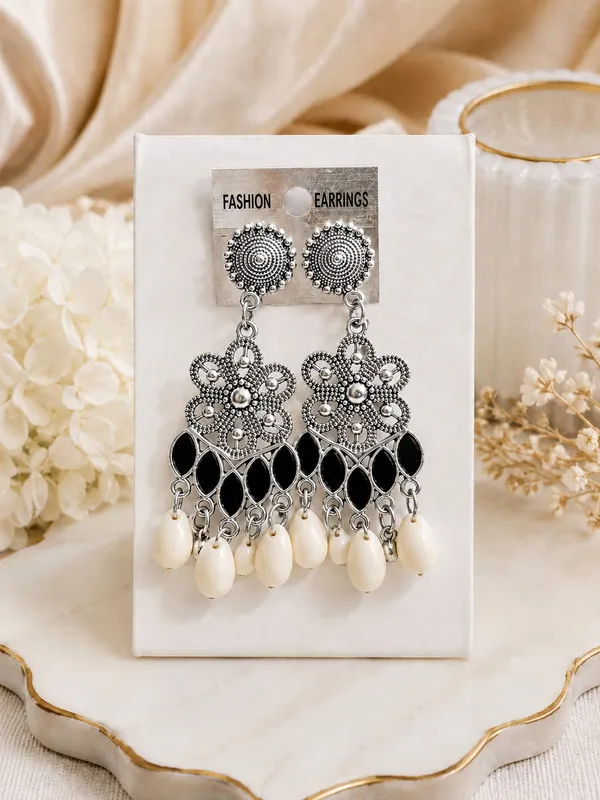 Silver_Oxidised_Traditional_Drop_Earrings_For_Women