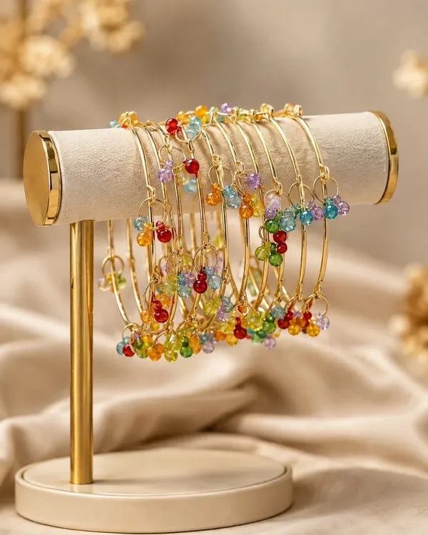 Gold_Tone_Beaded_Bangles_For_Women