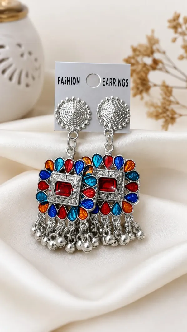 Multicolour_Oxidised_Metal_Dangler_Earrings_For_Women
