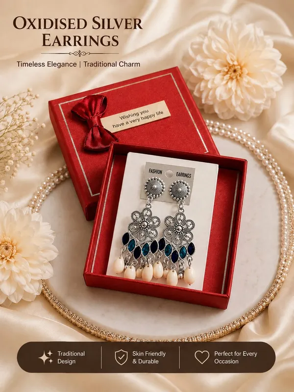 Silver_Tone_Blue_Stone_Chandelier_Earrings_For_Women