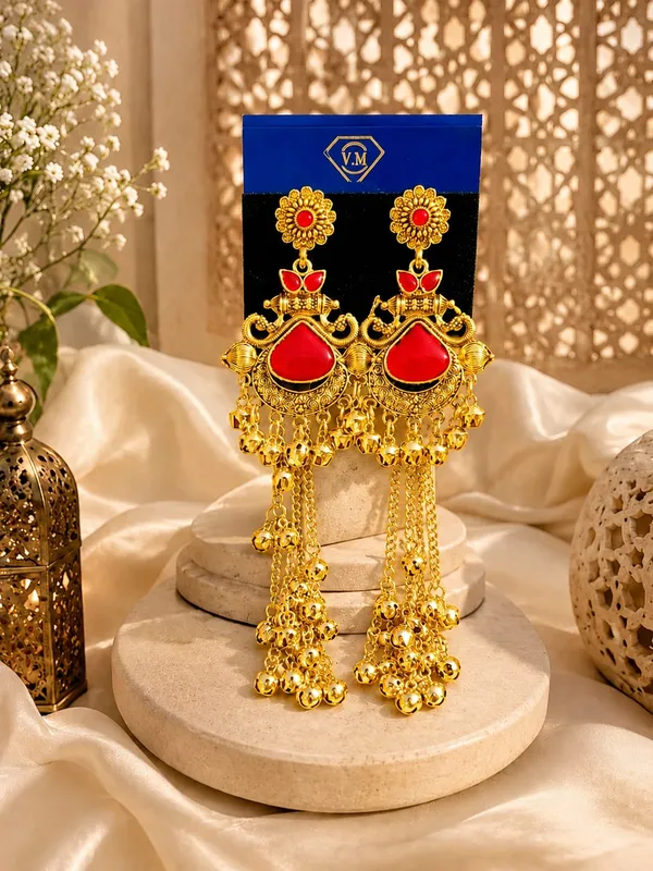 Gold_Tone_Red_Stone_Long_Jhumka_Earrings_For_Women