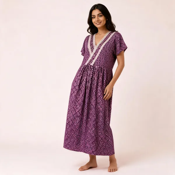 Purple_Pure_Cotton_Jaipuri_Printed_Relaxed_Fit_Nighty_For_Women