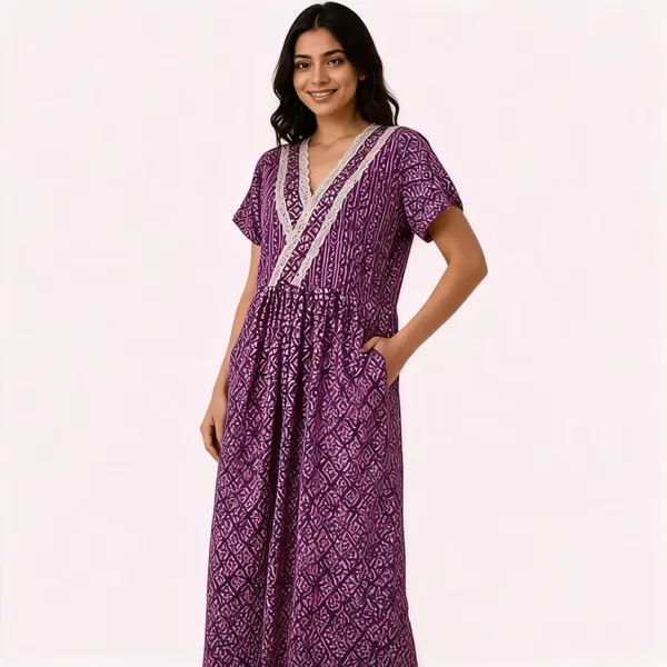 Purple_Pure_Cotton_Jaipuri_Printed_Relaxed_Fit_Nighty_For_Women