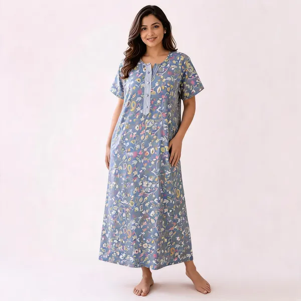 Blue_Pure_Cotton_Cambric_Floral_Print_Relaxed_Fit_Nighty_For_Women