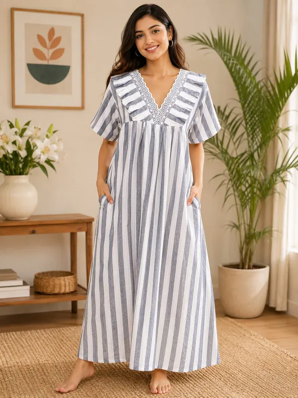 Grey_Cotton_Rayon_Striped_Relaxed_Fit_Nighty_For_Women