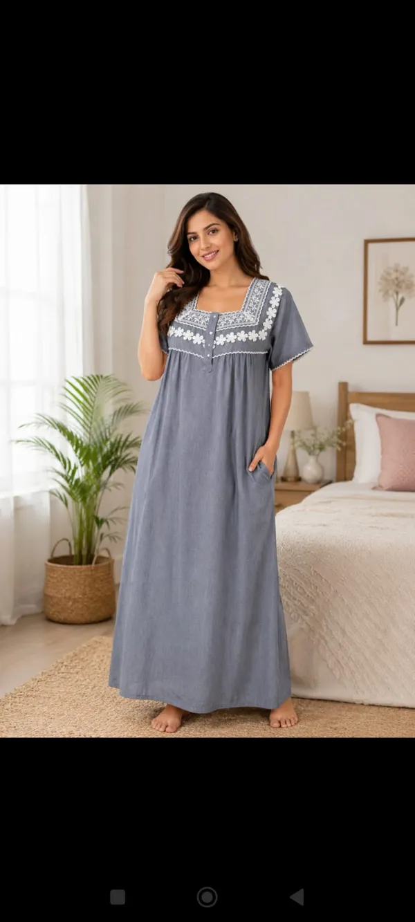 Grey_Cotton_Embroidered_Relaxed_Fit_Nighty_For_Women