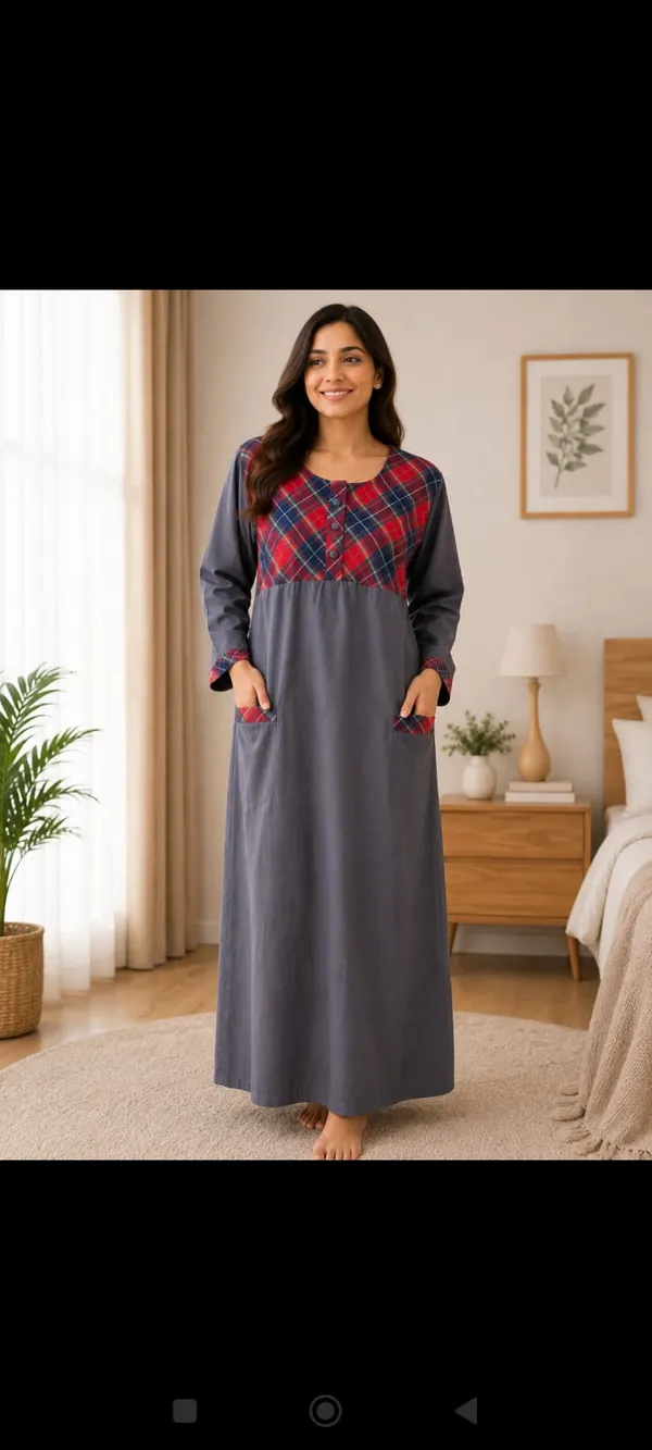 Grey_Cotton_Satin_Relaxed_Fit_Full_Length_Nighty_For_Women