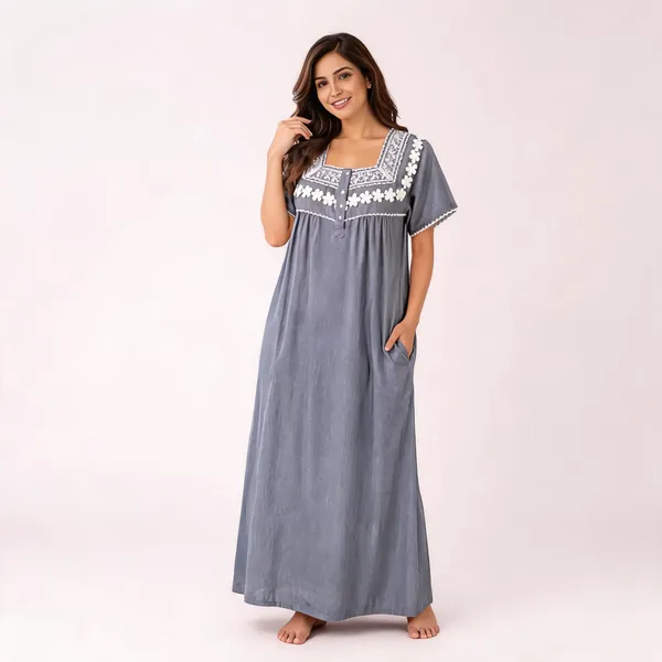 Grey_Cotton_Embroidered_Relaxed_Fit_Nighty_For_Women