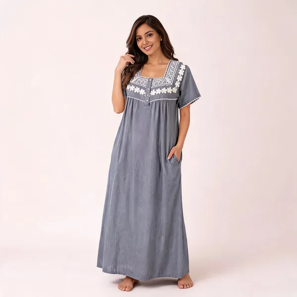 Grey_Cotton_Embroidered_Relaxed_Fit_Nighty_For_Women