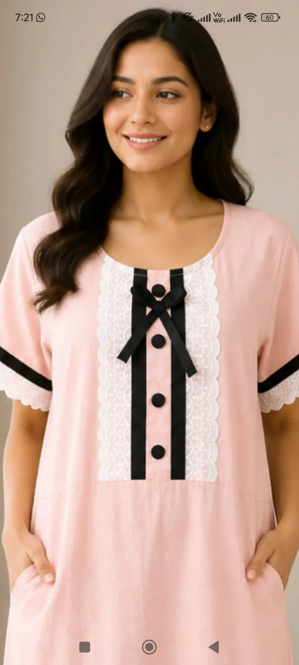 Pink_Cotton_Lace_Detail_Relaxed_Fit_Nighty_For_Women