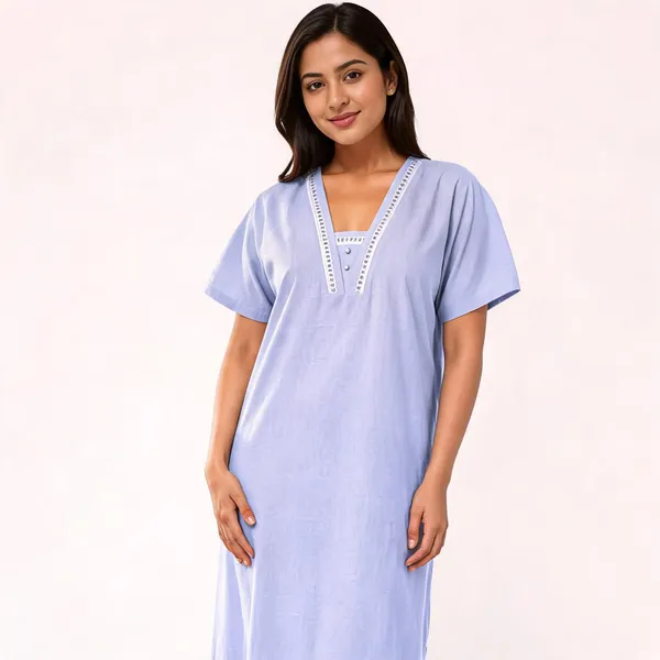 Lavender_Cotton_Embroidered_Straight_Fit_Nighty_For_Women