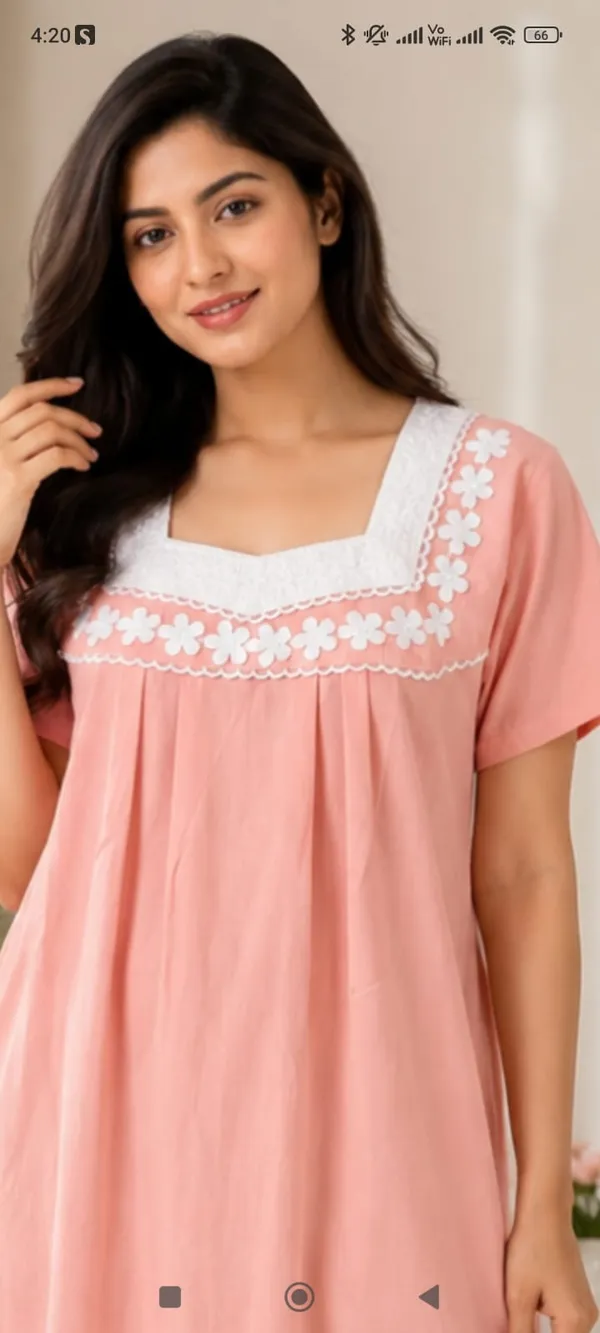 Pink_Cotton_Floral_Yoke_Relaxed_Fit_Nighty_For_Women