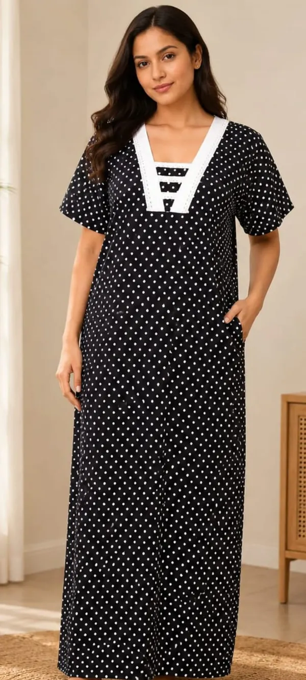 Black_Cotton_Polka_Dot_Relaxed_Fit_Night_Jumpsuit_For_Women