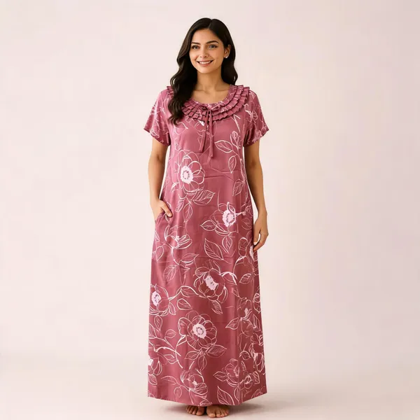 Mauve_Cotton_Satin_Floral_Print_Relaxed_Fit_Nighty_For_Women