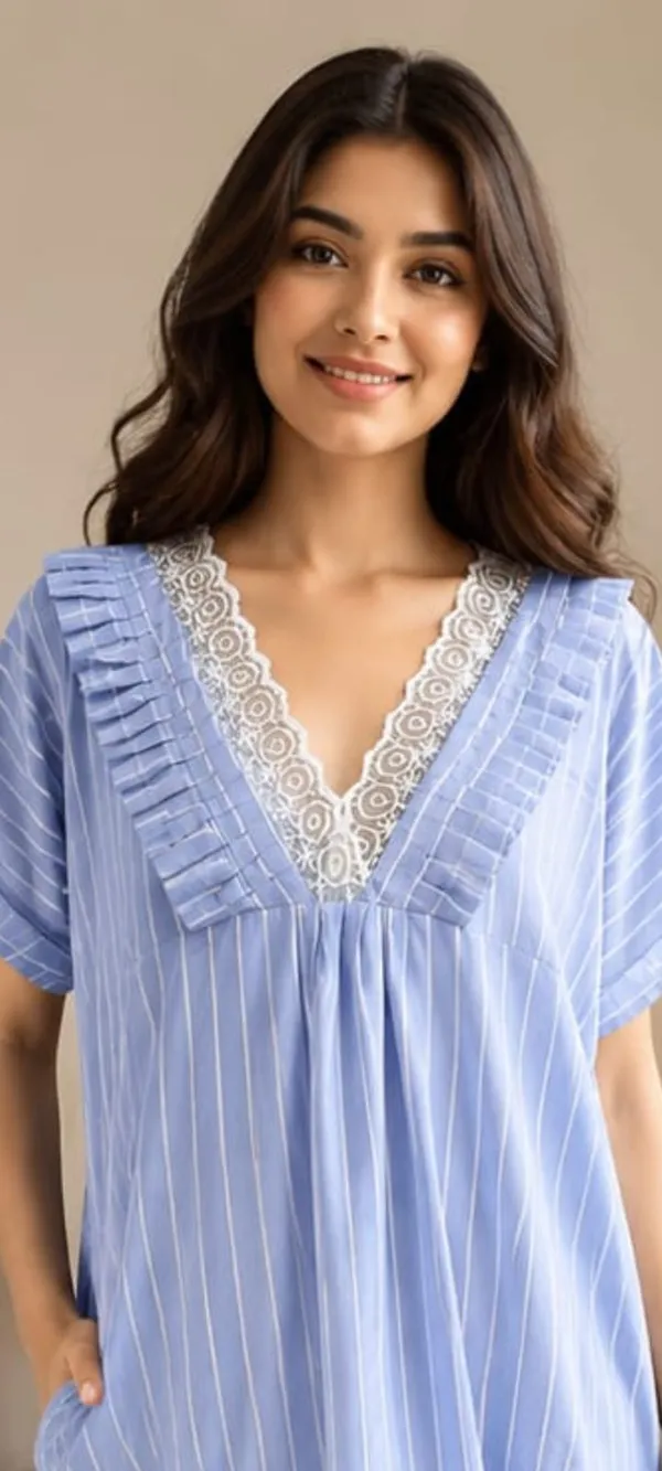 Blue_Cotton_Rayon_Striped_Relaxed_Fit_Nighty_For_Women