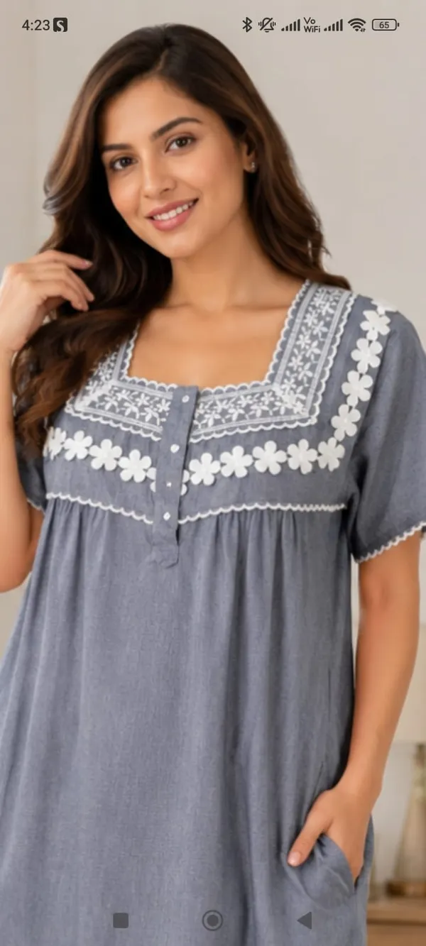 Grey_Cotton_Embroidered_Relaxed_Fit_Nighty_For_Women